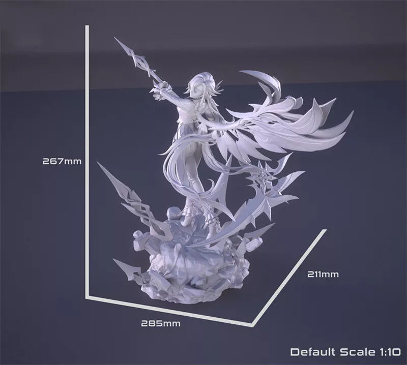 Arlecchino - Genshin Impact Game Figure 3D STL File, 3D Printable Model Design