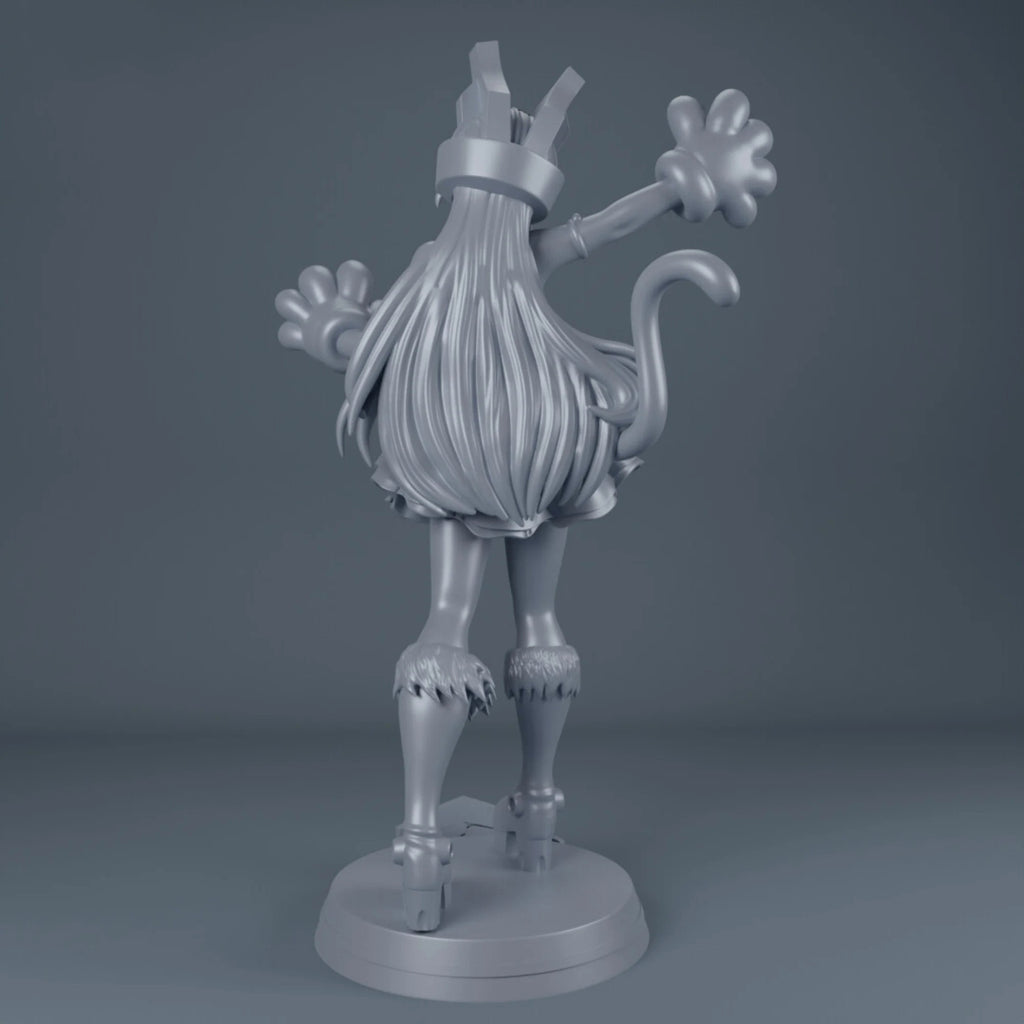 Gray 3D model of a cartoon-like creature on a dark gray background