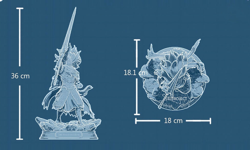 エルデンリングのキャラクター4体セット 3Dプリント用STLファイル